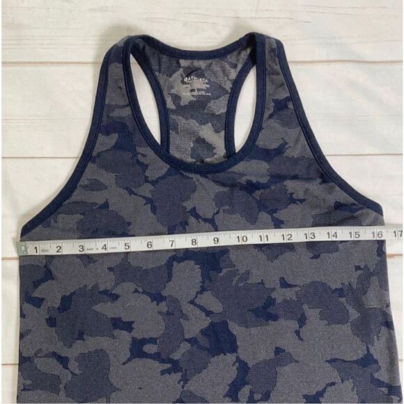 Athleta Navy Camo Speedlight Racerback Tank Size Large - Picture 8 of 9